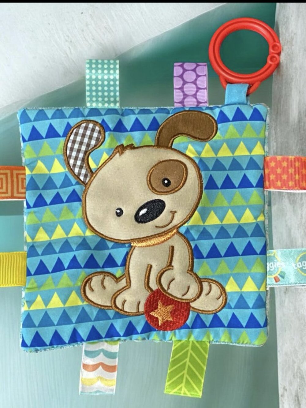 Brother Puppy Taggies Crinkle Me, Mary Meyer, 6 x 6